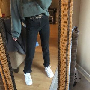 Size 4 black straight leg Ralph Lauren jeans